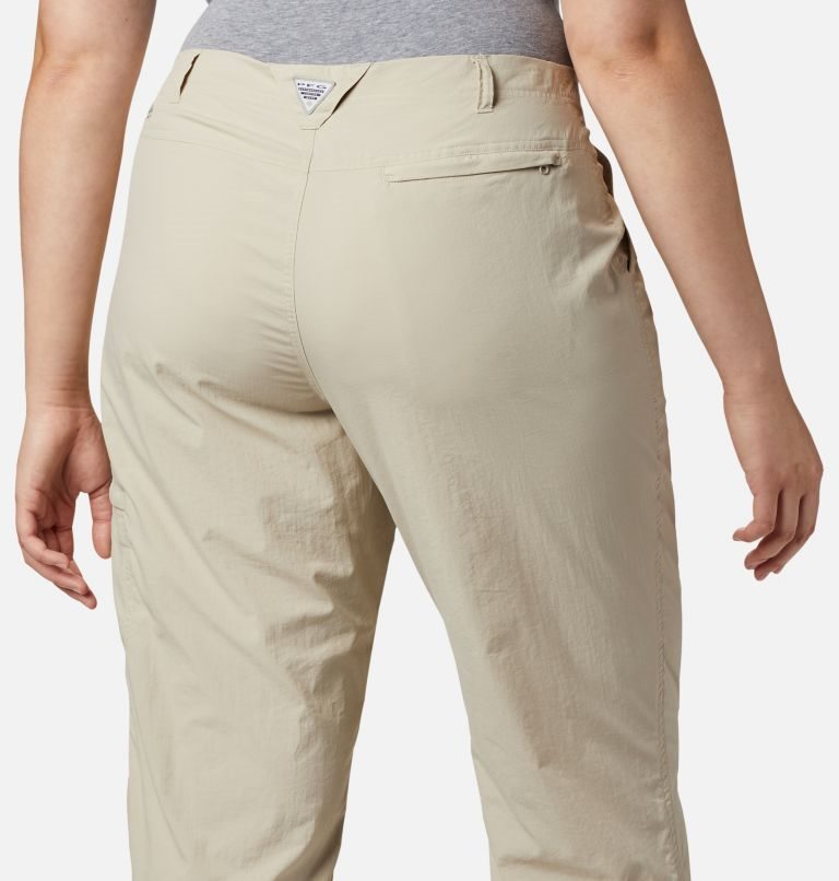 Pantaloni Columbia PFG Aruba Roll Up Dama Kaki | Plus Size MZAZ109MS